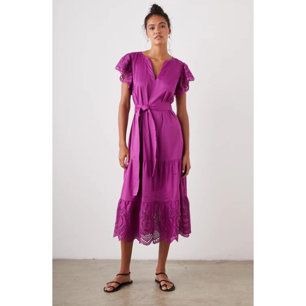 Rails Magenta Berry Gia Dress Midi Dress Size Medium